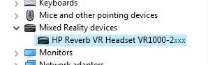 Headset driver installed and headset appears in Device Manager