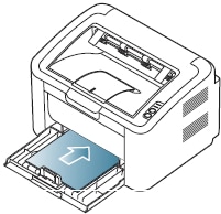 Impresora láser de Samsung ML-167x: Cargar el papel en la bandeja | Soporte  al cliente de HP®
