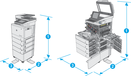 HP Color LaserJet Managed MFP E57540 - Especificaciones de la impresora |  Soporte al cliente de HP®