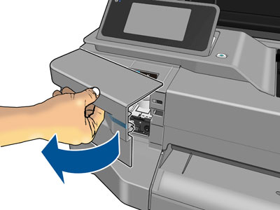 HP Designjet série T120 e T520 ePrinter - Substituir um cartucho de tinta |  Suporte ao cliente HP®