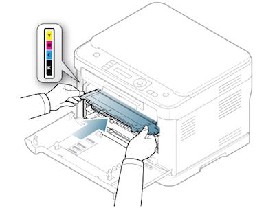 Samsung CLX-3185FW Color Laser MFP - Procedura per la sostituzione della  cartuccia del toner | Assistenza clienti HP®