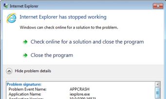 Ratgeber: HP T510 Flexible Thin Client - Internet Explorer zeigt folgenden  Fehler an: Beim Versuch, ein Flash-Video abzuspielen, erscheint die Meldung  "Internet Explorer funktioniert nicht mehr". | HP® Kundensupport
