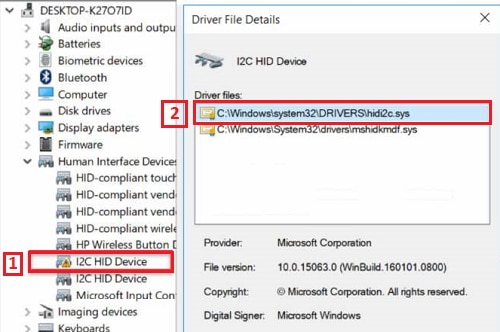i2c hid device driver download