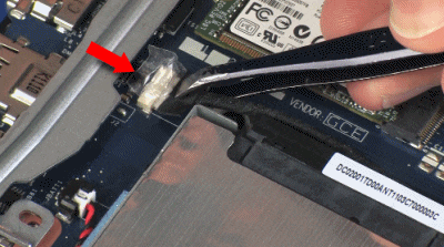 Removing hard disk drive adapter cable