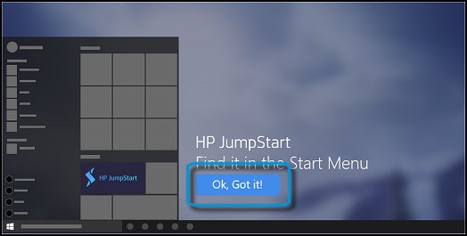 Closing HP JumpStart