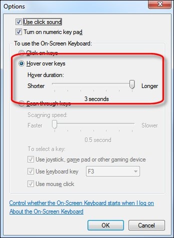 disable hover select windows 7
