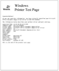 hp printer test page black and white
