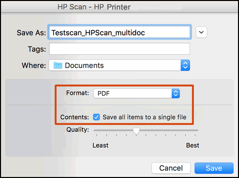 hp scan multiple pages