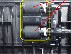Photograph of ADF rollers