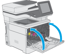 HP Color LaserJet Managed MFP E57540 - Replace the toner-collection unit |  HP® Customer Support