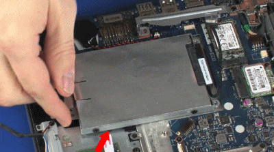 Removing the hard disk drive assembly