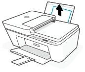 Removing jammed paper from the input tray
