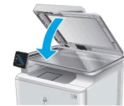 Close the scanner lid