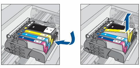 Illustration: Remove the old cartridge