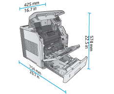 HP LaserJet Enterprise M604, M605, M606 - Vues du produit