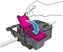 Image: Close the ink cartridge lid.
