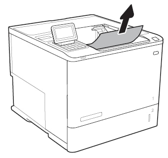Remove paper from output bin