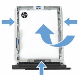 Image: Load the paper and slide the paper guides inward