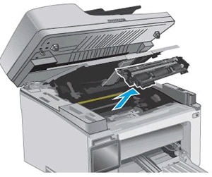 Removing the imaging drum and toner cartridge assembly