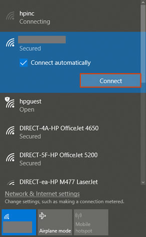 Selecting a wireless network