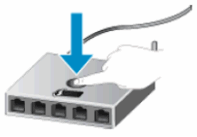 Illustration : Appuyer sur le bouton WPS du routeur