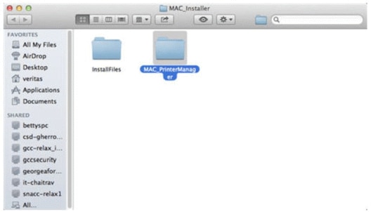 Image show the Mac_PrinterManager folder