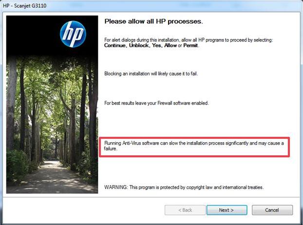 HP Scanjet - Non è possibile installare il software dello scanner quando su  Windows 7, Vista o XP è attivo l'antivirus Quick Heal | Assistenza HP®