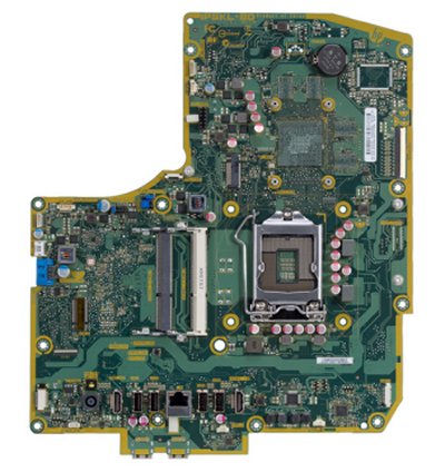 Bulldozer-US motherboard top view