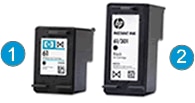 Image: Standard and Instant Ink cartridges