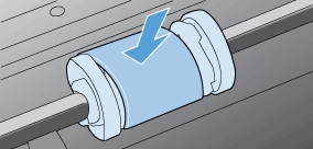 Illustration of installing the pickup roller.