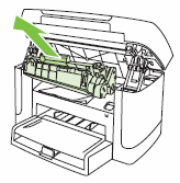 Remover o cartucho de impressão (ilustração)