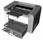 Illustration of HP LaserJet Pro P1566 printer