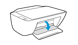 Illustration : Ouverture du capot d'accès aux cartouches d'encre