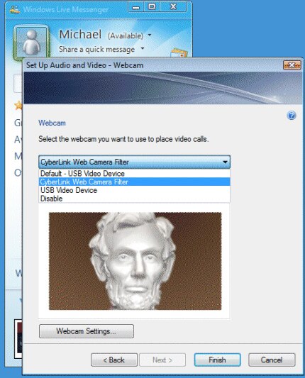 图片：Windows Live Messenger 设置流程。