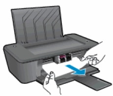 Image: Remove paper from the output tray