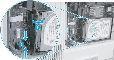 HP LaserJet Enterprise M506, M507, HP LaserJet Managed E50145 -  DIMM-muistimoduulien asentaminen | HP®-tuki