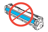 Illustration: Do not touch imaging drum.