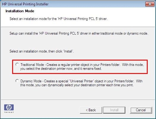 HP LaserJet P2035n Printer - UPD: Windows 7 (32 and 64 Bit) Network Print  Driver Installation Using PCL5 Driver | HP® Support