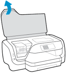 Image: Lift the ink cartridge cover