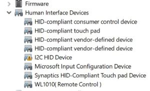Yellow triangle on the 12C HID Device