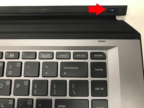 Power button on keyboard