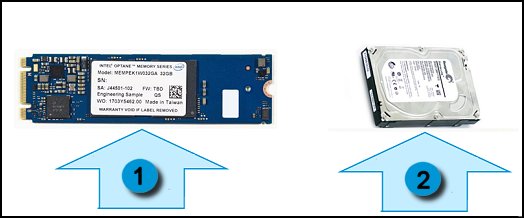 Intel Optane pairs with the hard drive