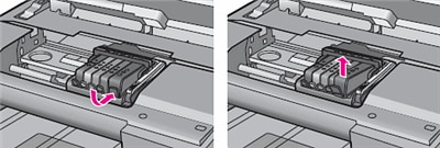 Illustration: Remove the cartridge from its slot
