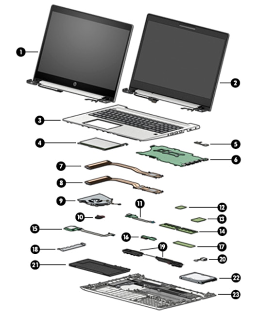 HP ProBook 450 G6 Notebook PC - Illustrated Parts | HP® Support