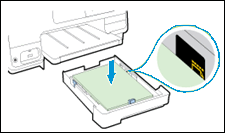 Image: Load paper into the paper tray.