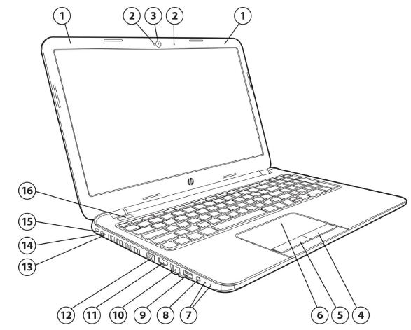 HP 250 G3 Notebook PC - Identifying Components | HP® 支援