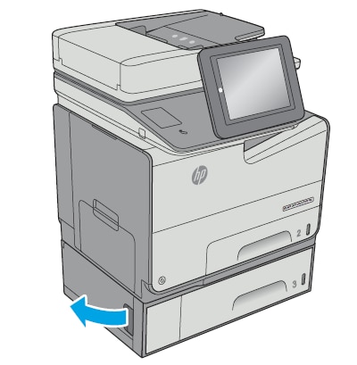 HP PageWide Enterprise Color MFP 586 - 15.A jam error in tray 3 