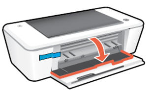 Image: Open the output tray and cartridge access door