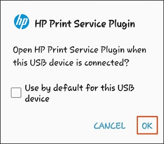 HP Print Service Plugin 활성화