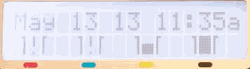 Image: Estimated ink level indicators on the printer control panel.